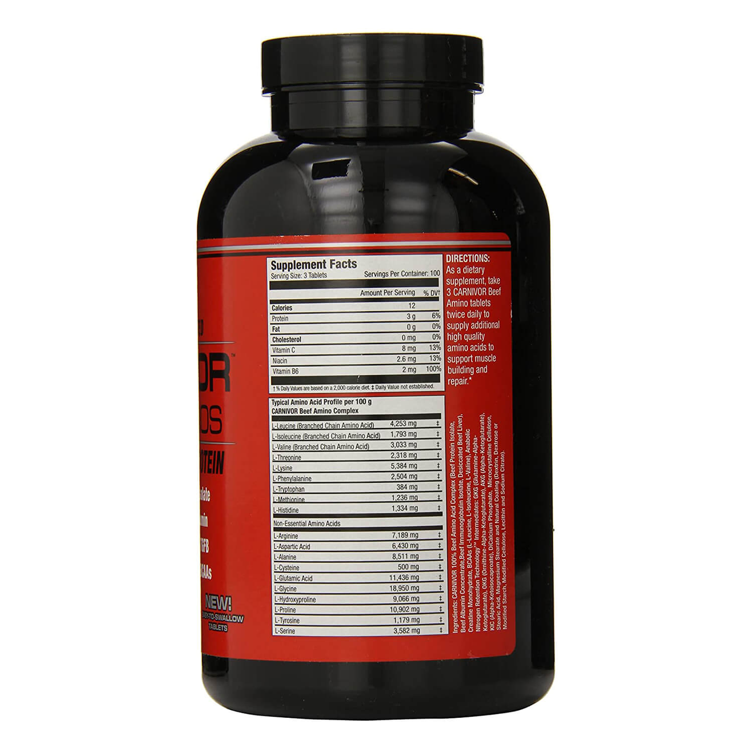 Musclemeds Bioengineered Carnivor Beef Aminos 100serv 300tabs Maxmuscle Elite